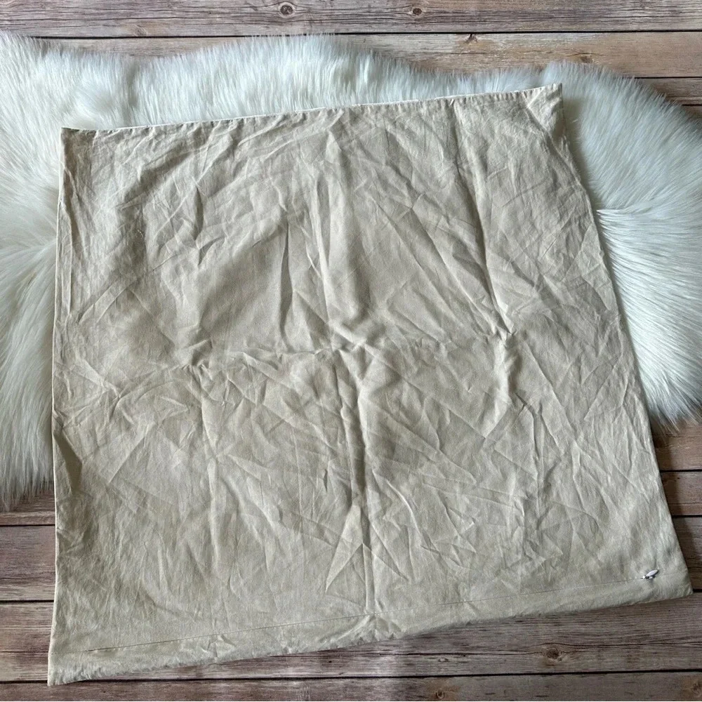 Z Gallerie Velvet Two Shams Pillow Cases Ivory